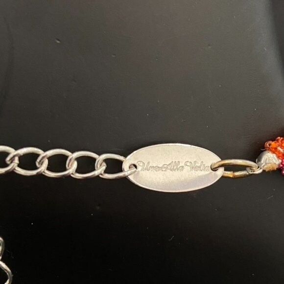 Uno Alla Volta Seed Bead Beaded Braided Statement Necklace - Picture 6 of 7